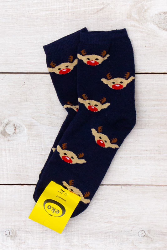 Шкарпетки для хлопчика юніори (зима) "Новорічні"